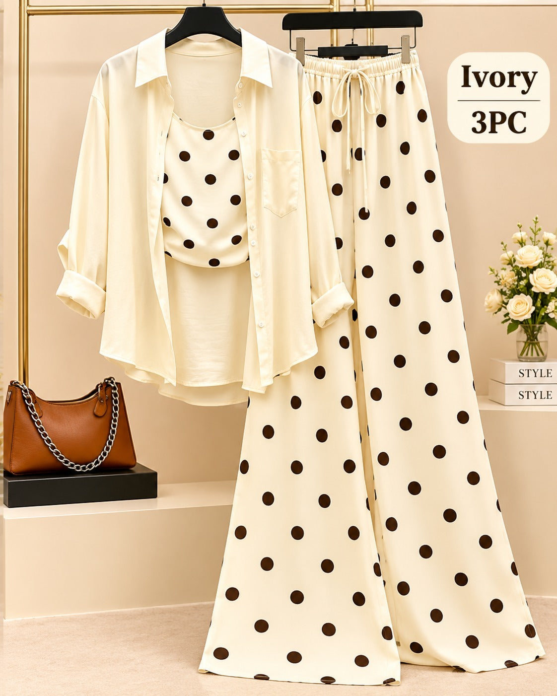 Tank Top and Wide-Leg Pants Set