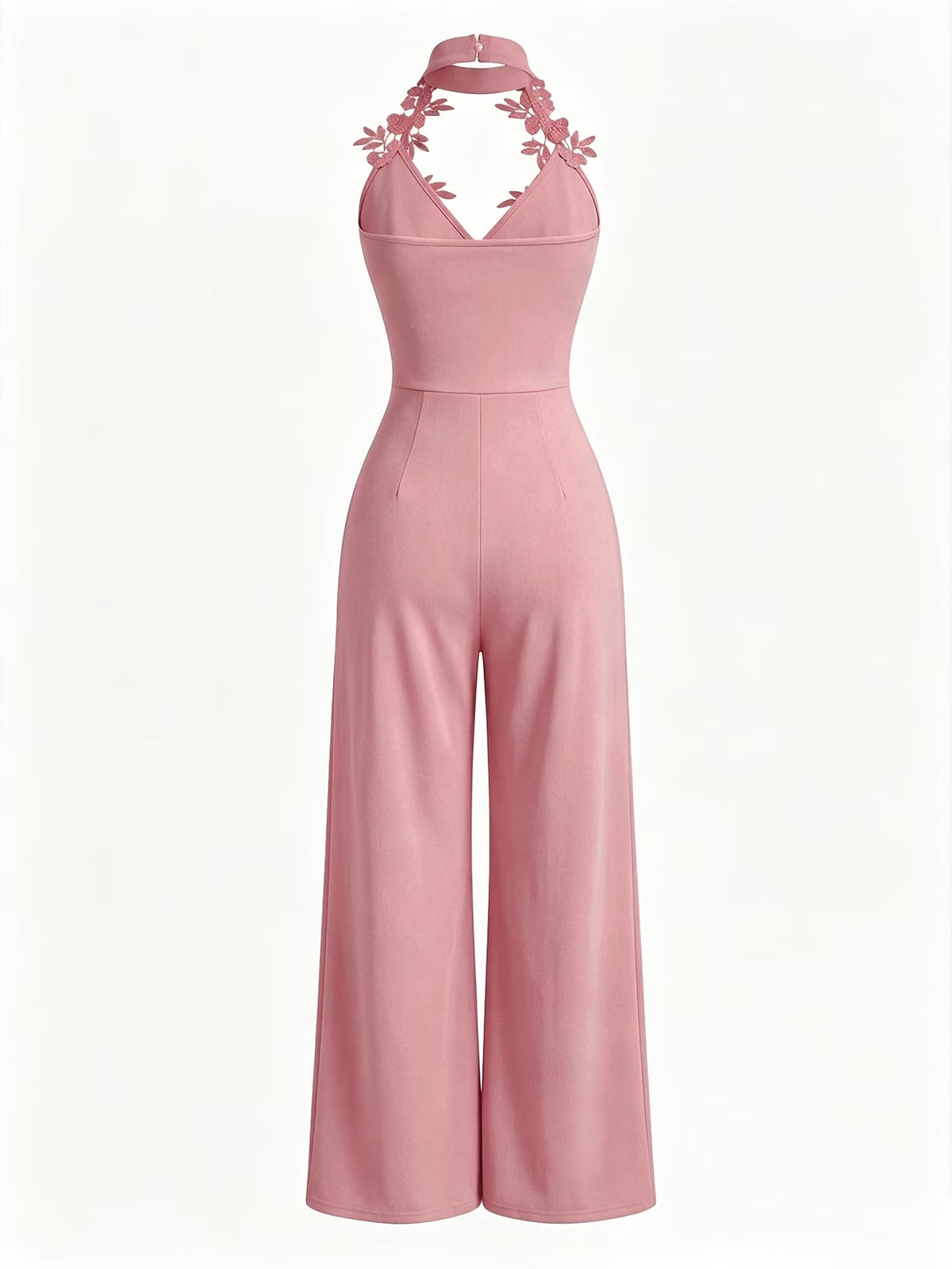 Halter Neck Wide-Leg Jumpsuit