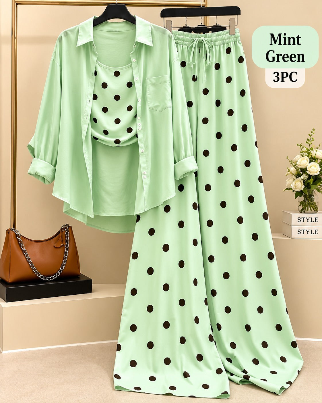Tank Top and Wide-Leg Pants Set