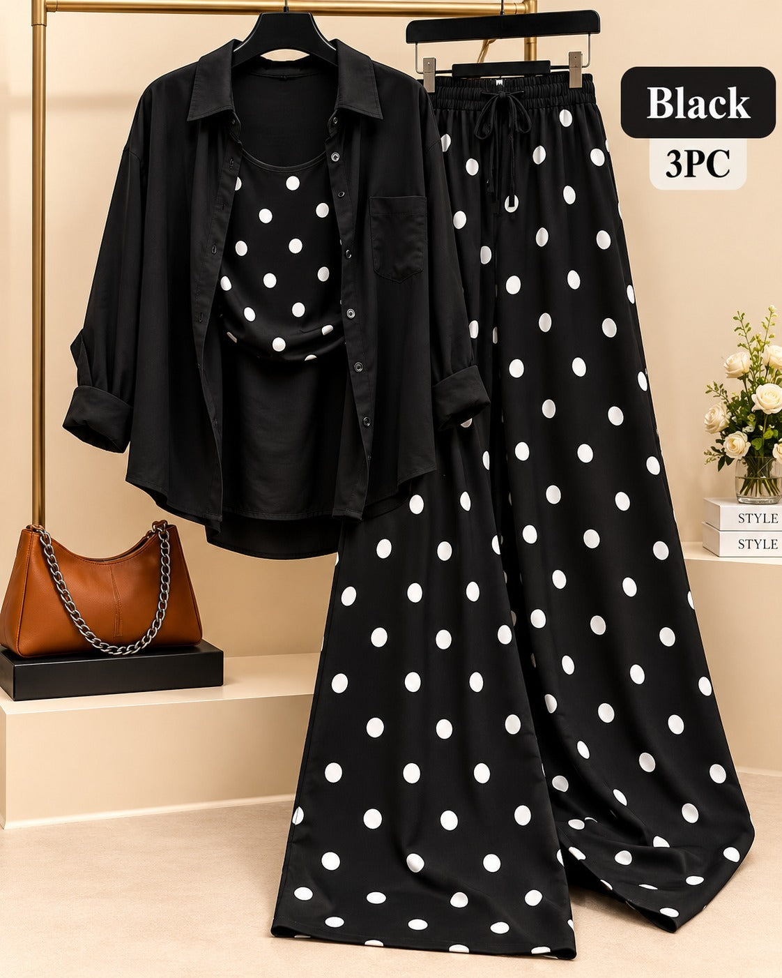 Tank Top and Wide-Leg Pants Set