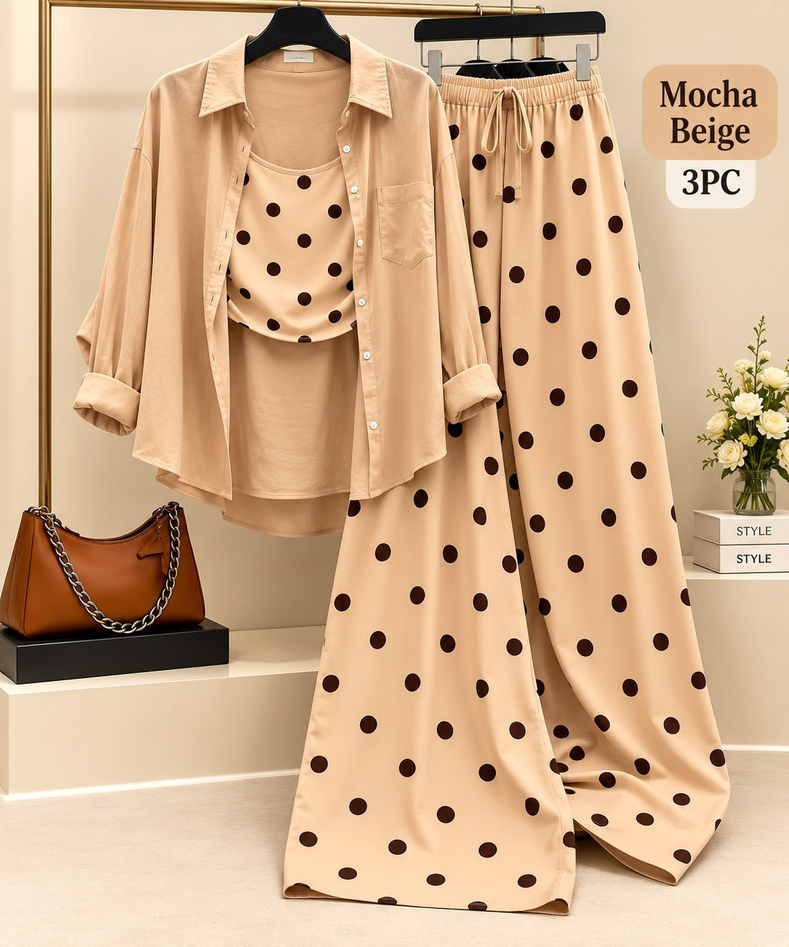 Tank Top and Wide-Leg Pants Set