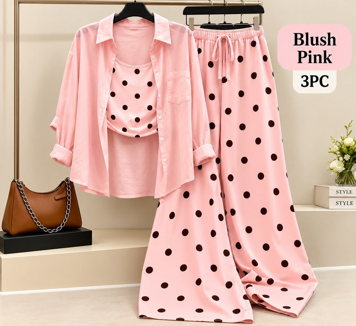 Tank Top and Wide-Leg Pants Set