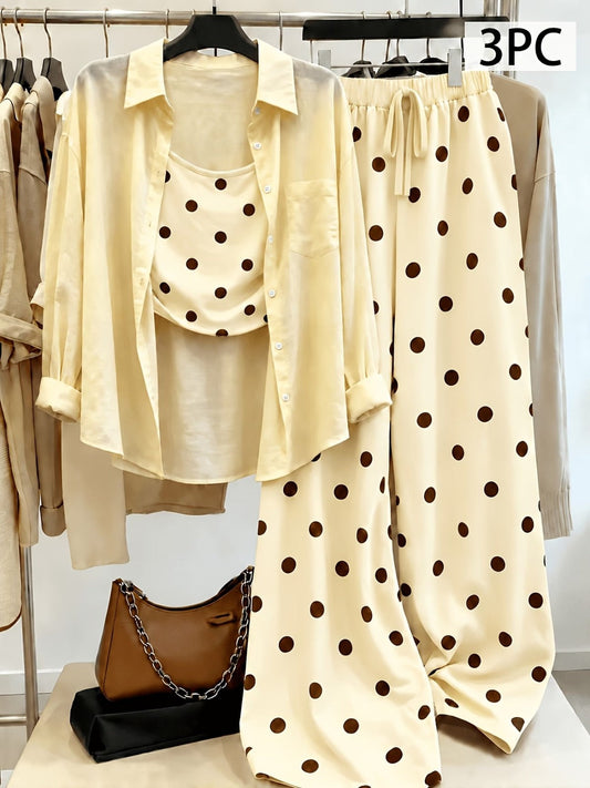 Tank Top and Wide-Leg Pants Set