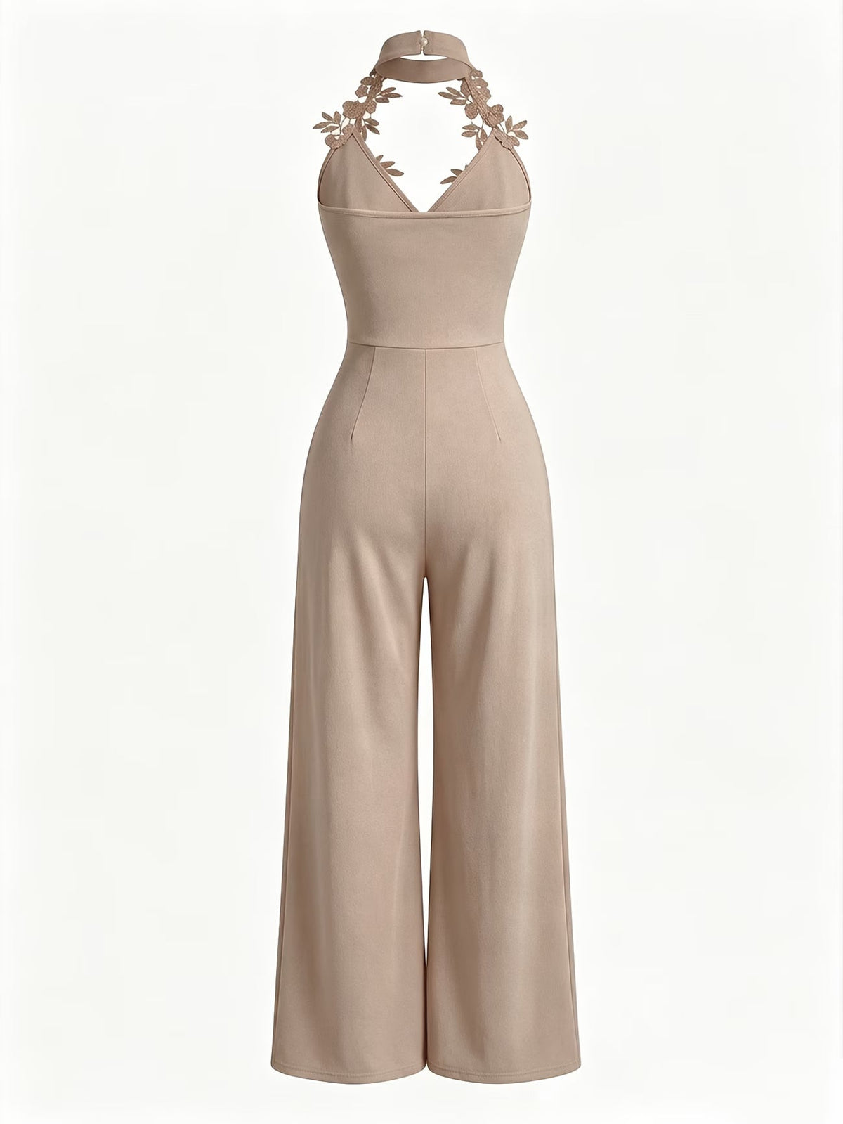 Halter Neck Wide-Leg Jumpsuit